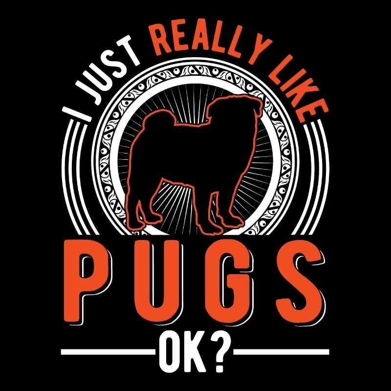 Ich mag einfach Mops Hund