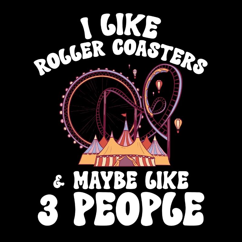 Achterbahn Rollercoaster Freizeitpark