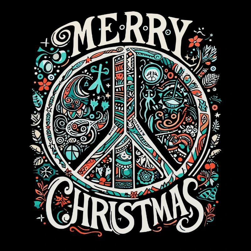 Frohen Weihnachten Friedensbotschaft Vintage
