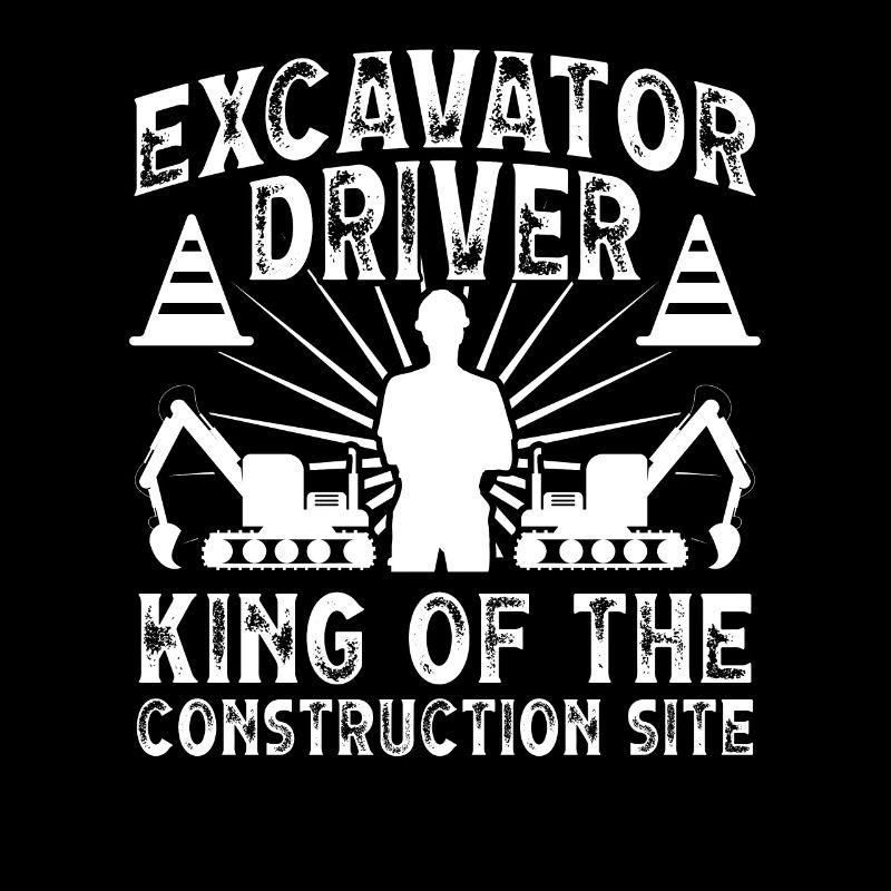 Bagger Excavator Driver King Construction Site