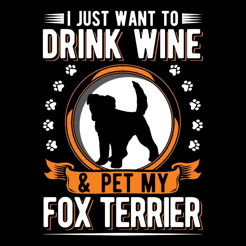 Fox Terrier et vin