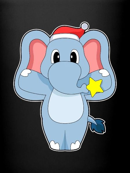 Chapeau de père Noël éléphant