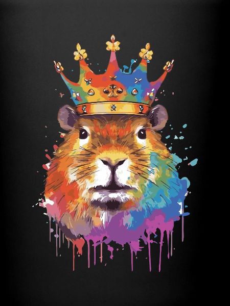 Capybara avec capybara couronne