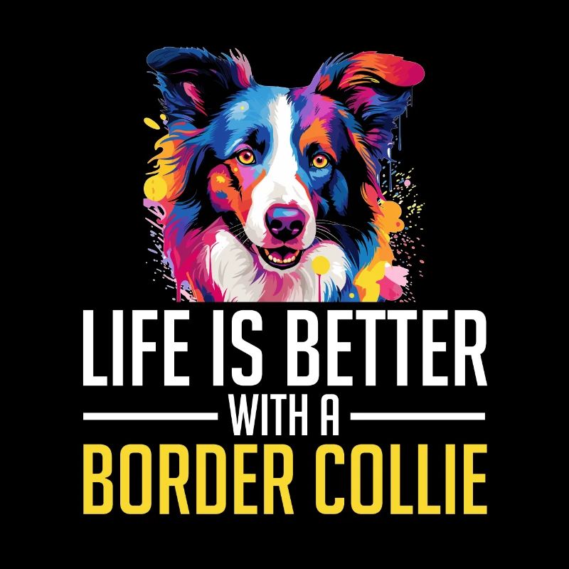 Border Collie Dog - Life is better with a