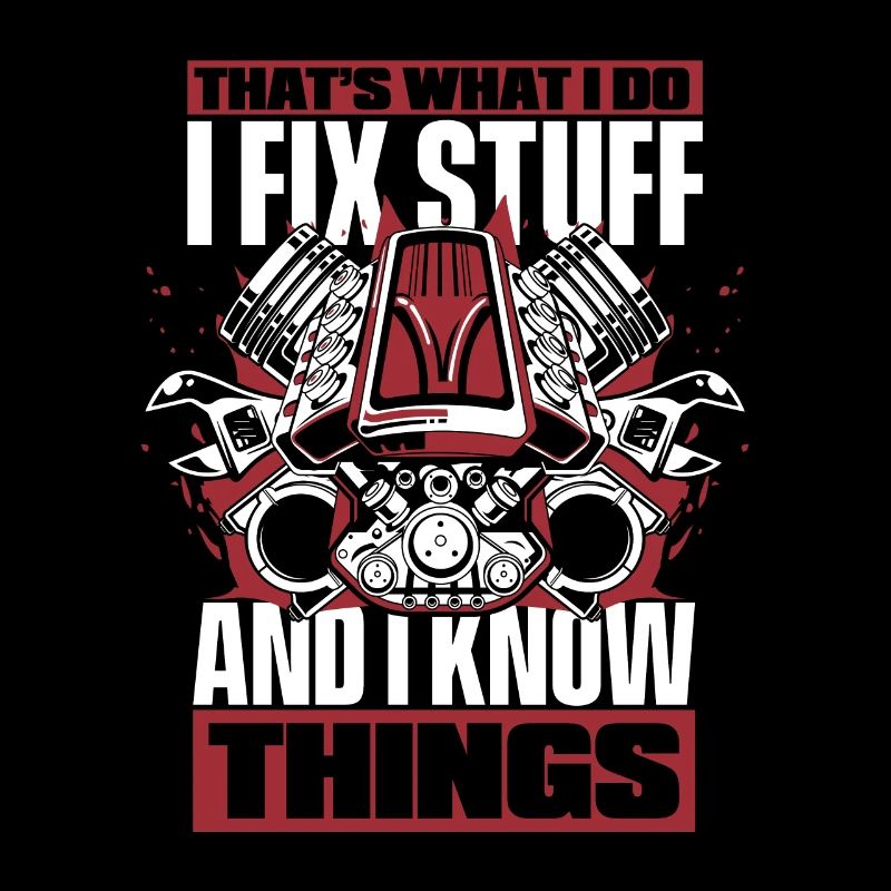 I Fix Stuff And I Know Things Car Mechanic Car