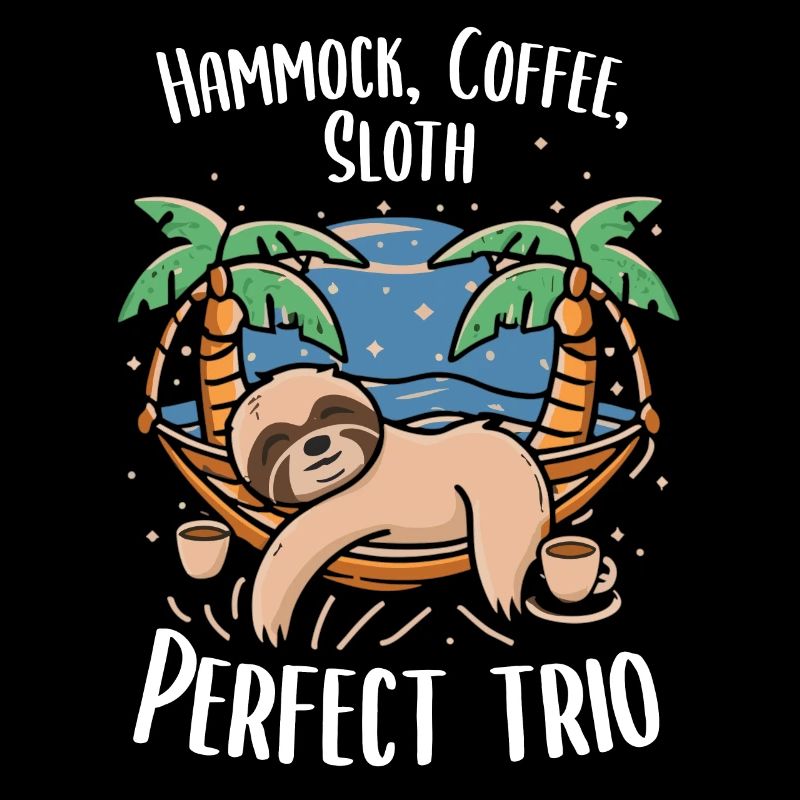 Relaxed coffee enjoyment: sloth style