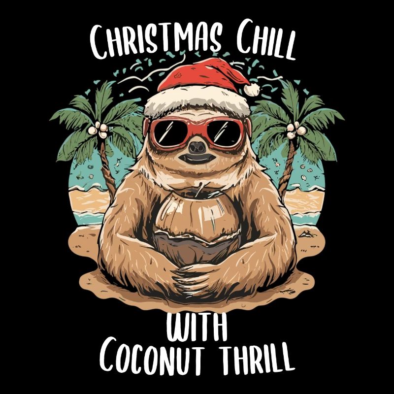 Tropical Christmas: Sloth & Coconut