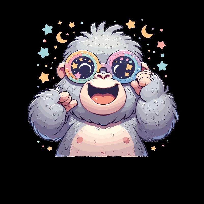 Gorille avec lunettes de soleil