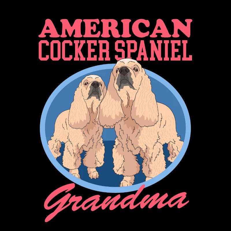 American Cocker Spaniel Granny chien cadeau