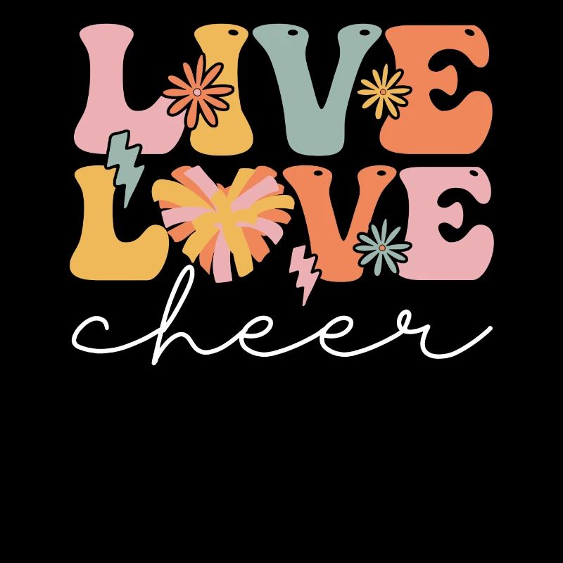 Groovy Cheerleading Cheerleader Cheer Squad