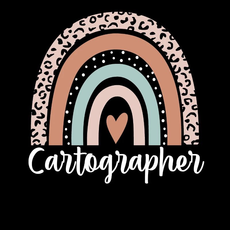 Cartographer Rainbow Leopard Funny Cartographer