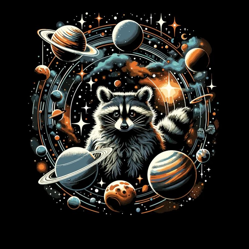 Raccoon in Space: Planetary Explorers