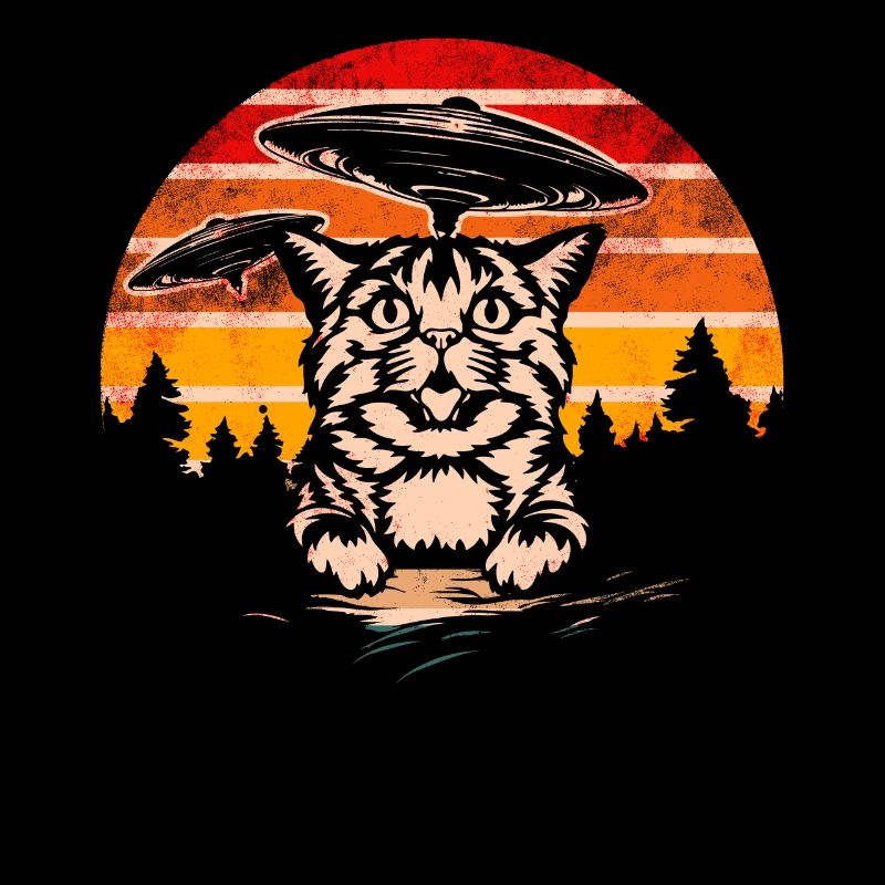 Funny Cats-Selfie UFOs Alien Spaceship Kitty