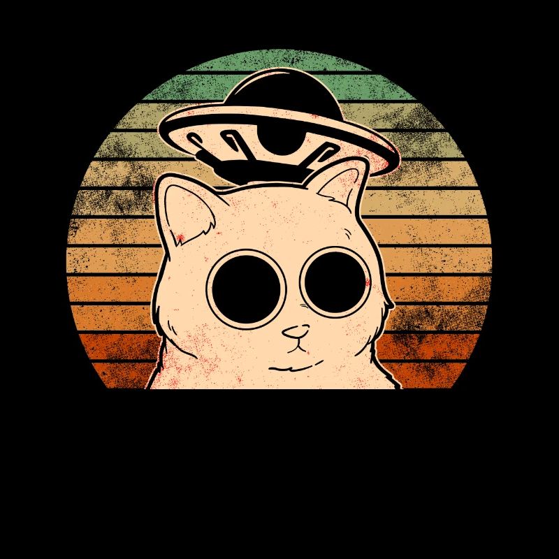 Funny Cats-Selfie UFOs Alien Spaceship Kitty