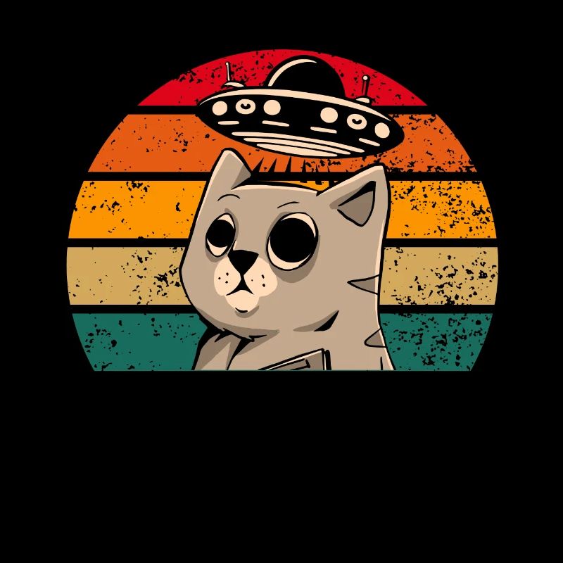 Funny Cats-Selfie UFOs Alien Spaceship Kitty