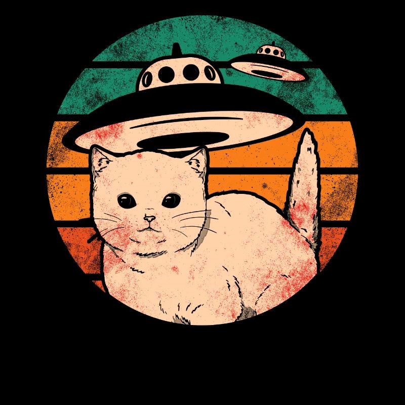 Funny Cats-Selfie UFOs Alien Spaceship Kitty