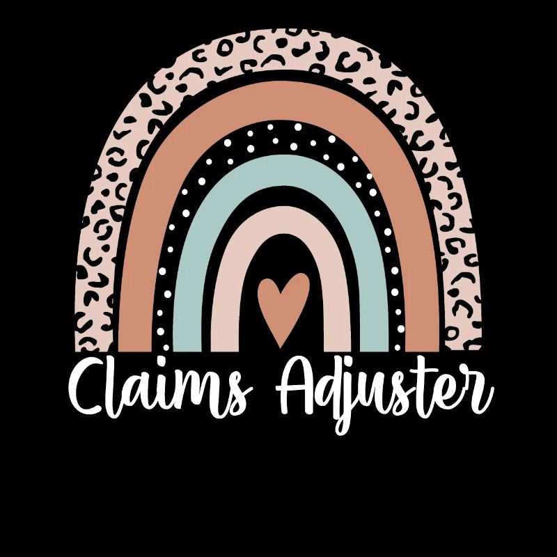 Claims Adjuster Rainbow Leopard Funny Claims