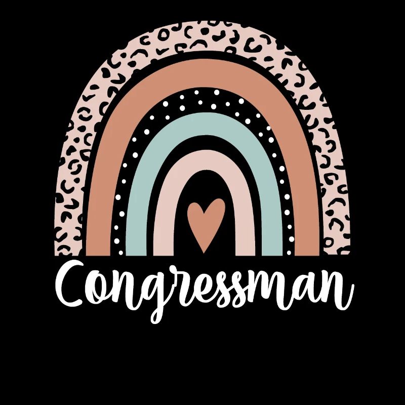 Congressman Arc-en-ciel Leopard Drôle Congressman