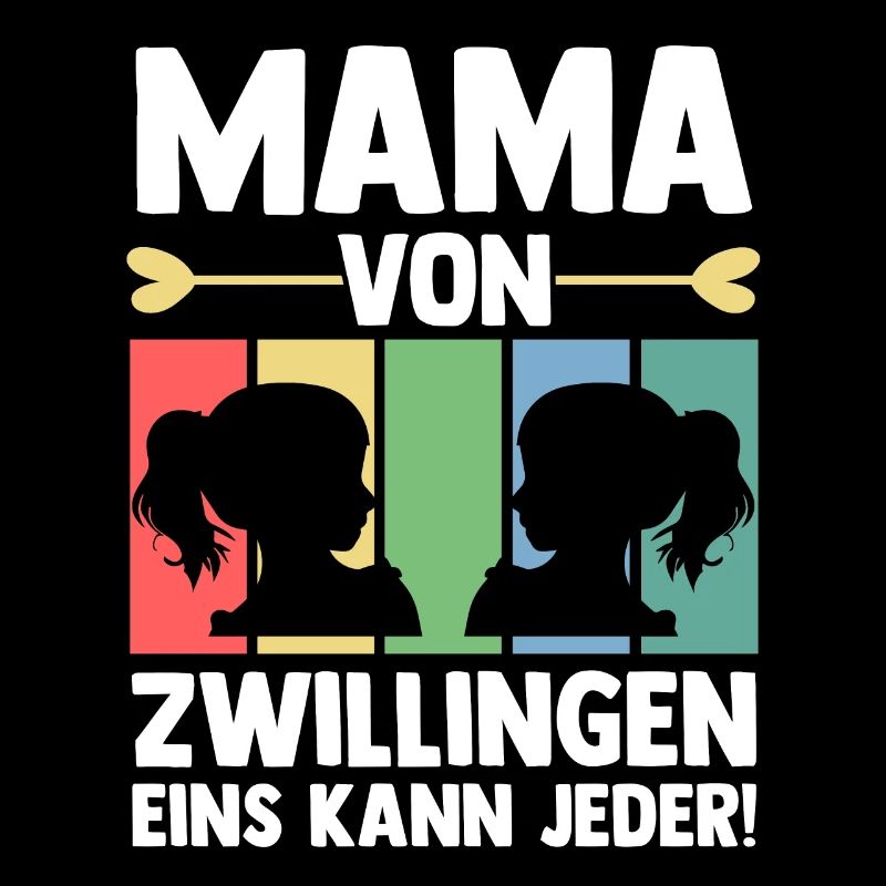Mutter Mama von Zwillingen Zwillingsmama