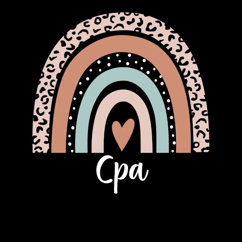 Cpa Rainbow Leopard Funny Cpa Appreciation