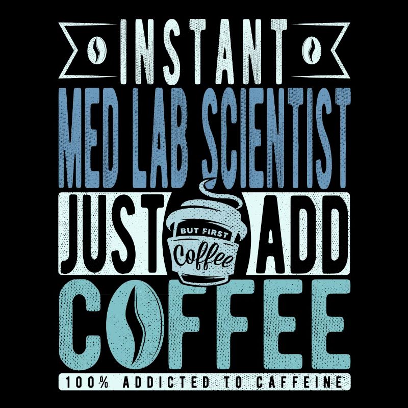 Scientifique de laboratoire médical instantané Il suffit d’ajouter du café