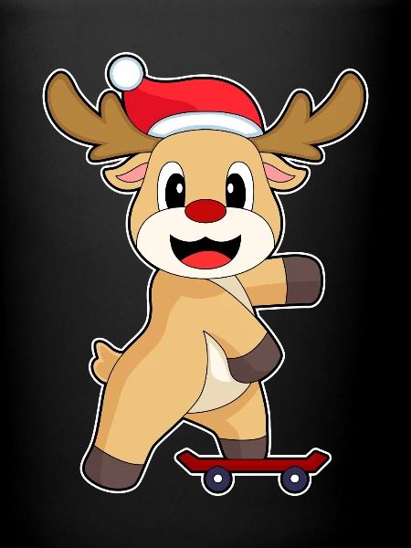 Reindeer Christmas Skateboard