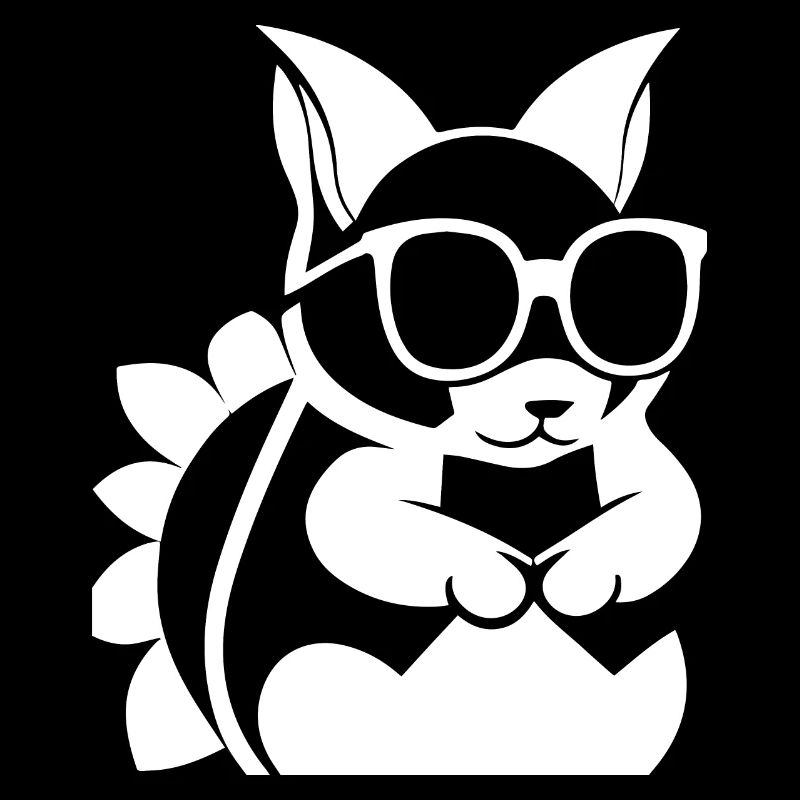 Lustiges Eichhörnchen mit Sonnenbrille Eichhörnchen