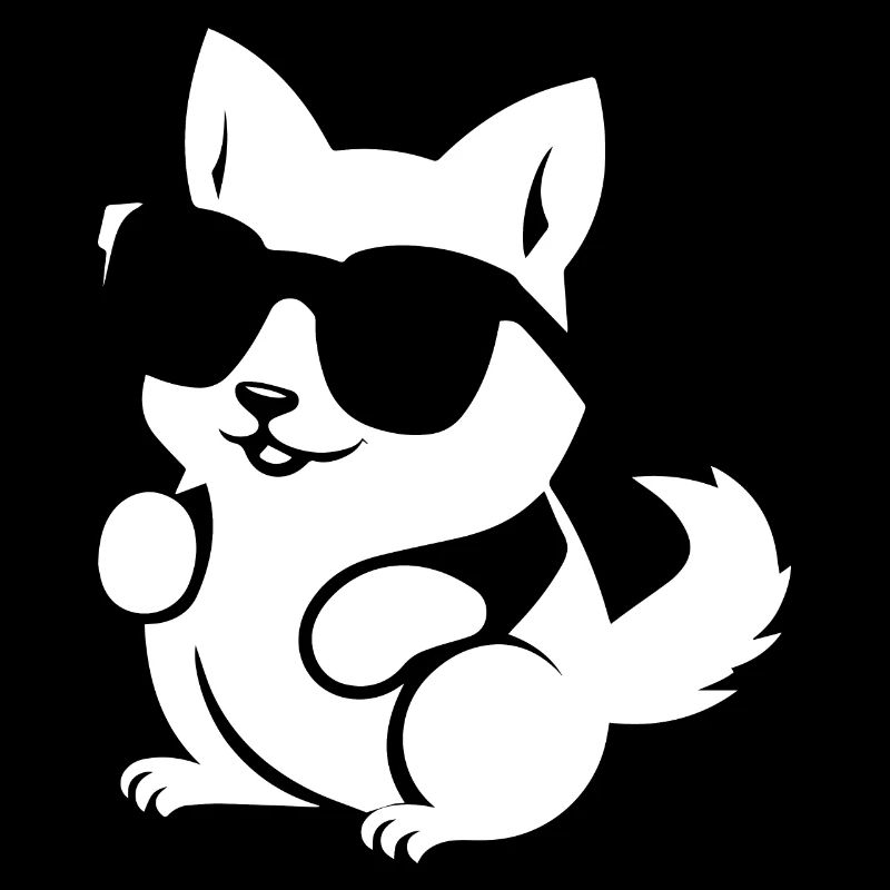 Lustiges Eichhörnchen mit Sonnenbrille Eichhörnchen