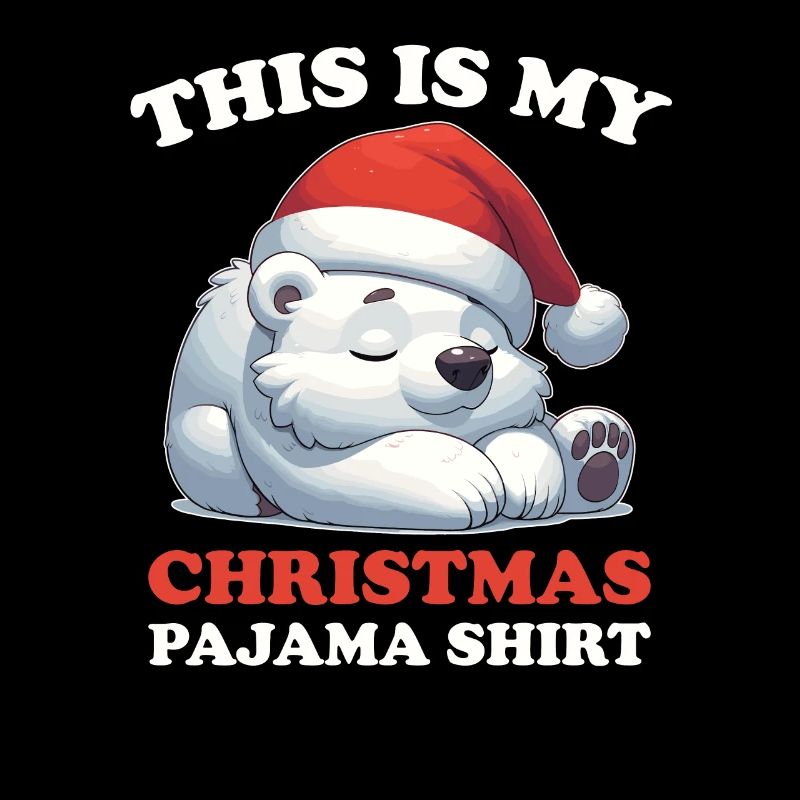 Eisbär Weihnachts Schlafanzug Eisbären