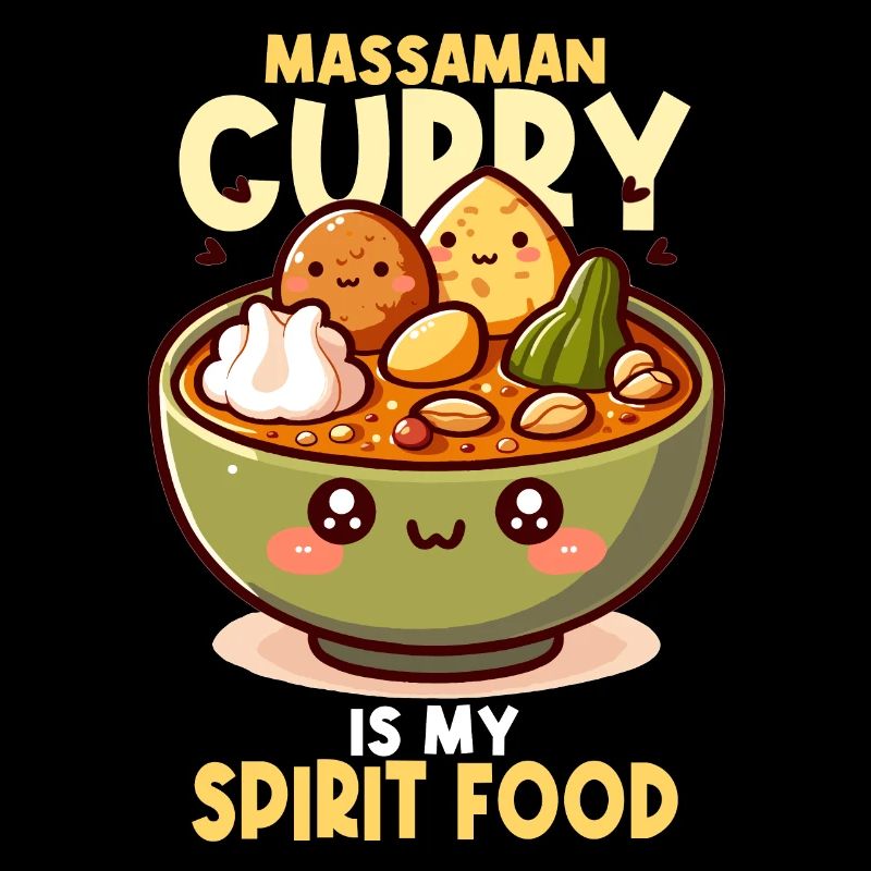 Massaman Curry Thailändisches Essen Kawaii
