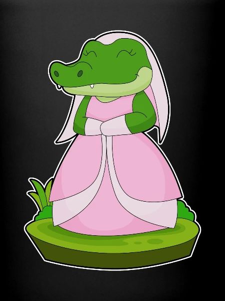 Crocodile voile de mariée mariage