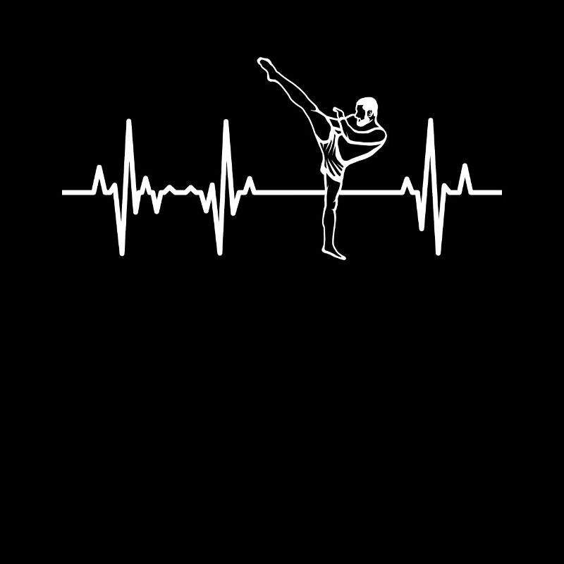 Kickboxer ECG Heart Line