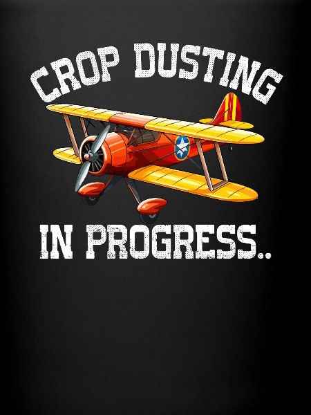 crop duster in progress