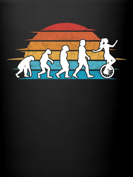 Einrad Evolution Einradfahrer