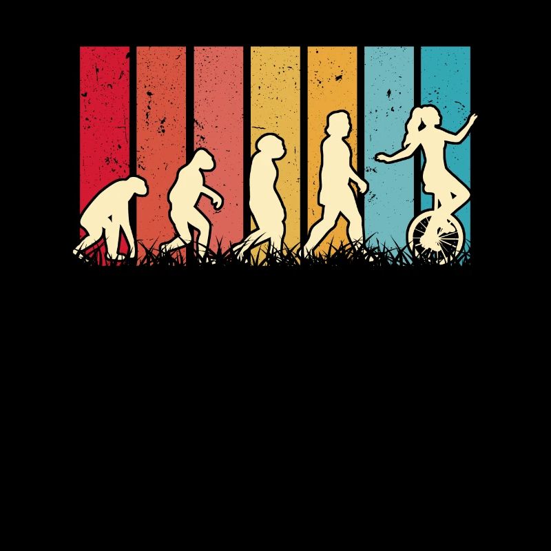 Einrad Evolution Einradfahrer