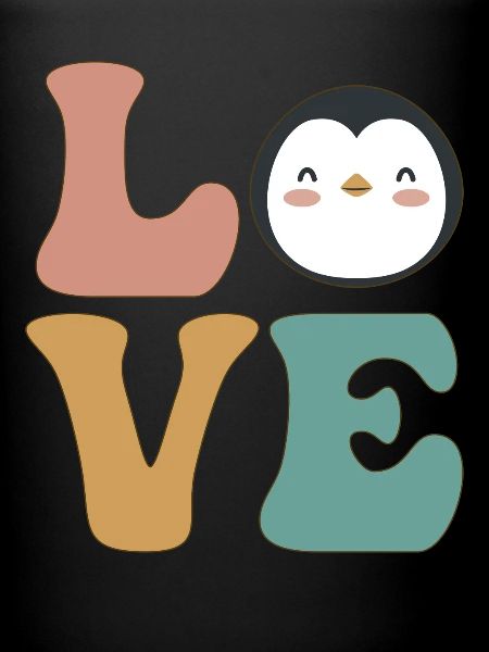 Mignon amant de pingouin