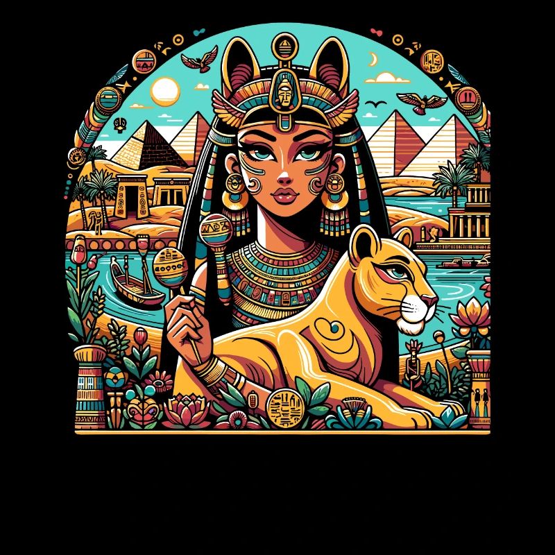 Bastet Déesse égyptienne Égypte Pyramide Égypte