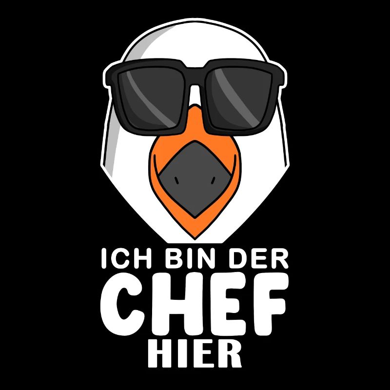 Chef Spruch mit Möwe Motiv