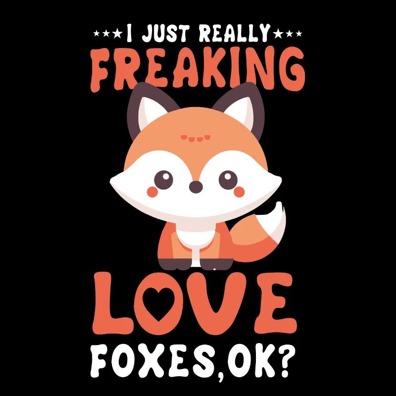 Kawaii Fox Design I Just Freaking Love Foxes Ok