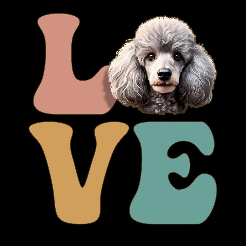 Caniche Amoureux des chiens