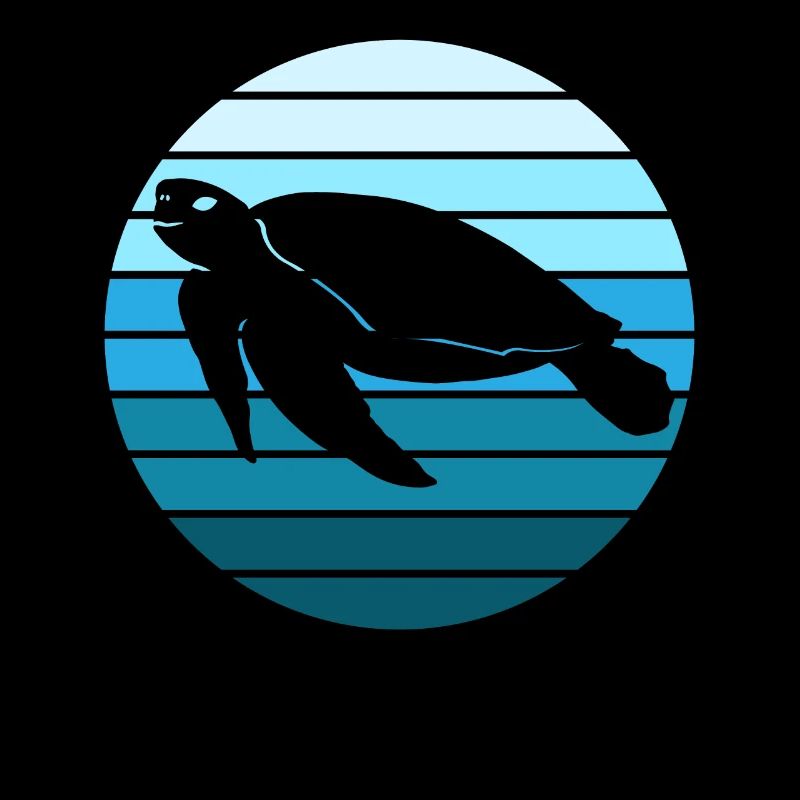 Ocean Tranquility Turtle Evening Mood