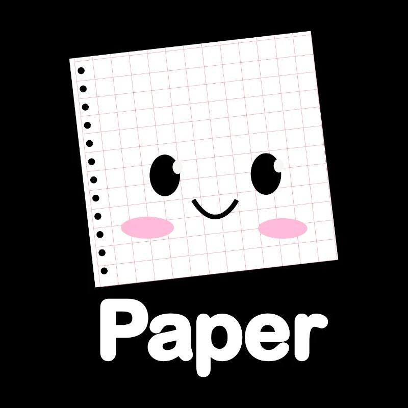 Ciseaux Papier Pierre Drôle Groupe Kawaii