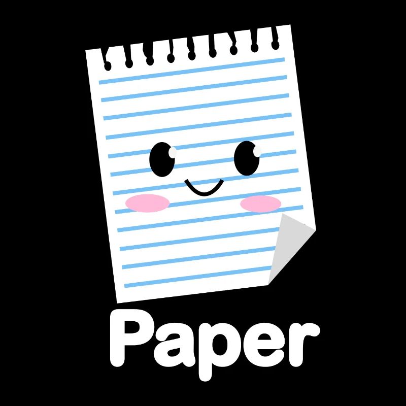 Ciseaux Papier Pierre Drôle Groupe Kawaii