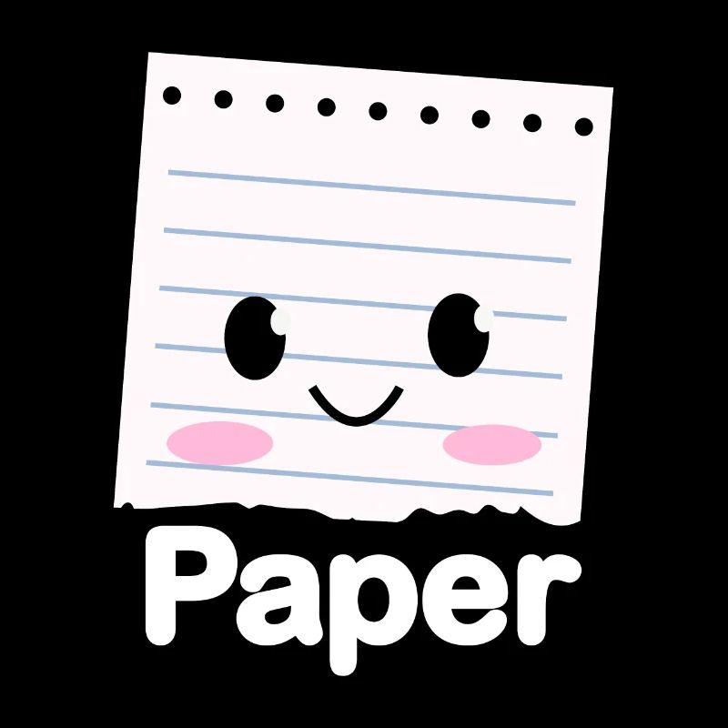 Ciseaux Papier Pierre Drôle Groupe Kawaii