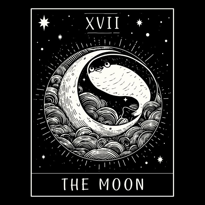 Carte de Tarot Sacabambaspis poisson Meme lune