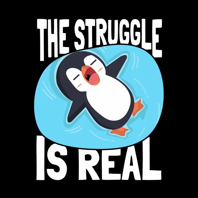 The Struggle is Real Emperor Penguin Seabird