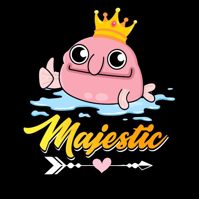 Drôle de Blobfish King Créature marine