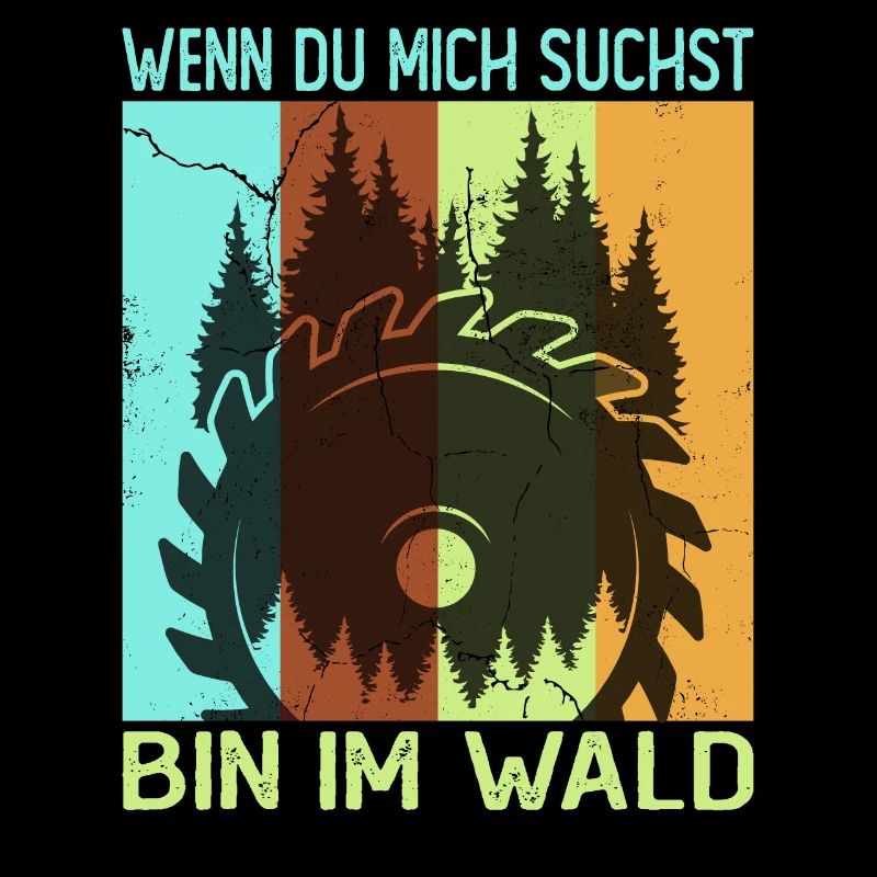 Holzhacker Bin im Wald