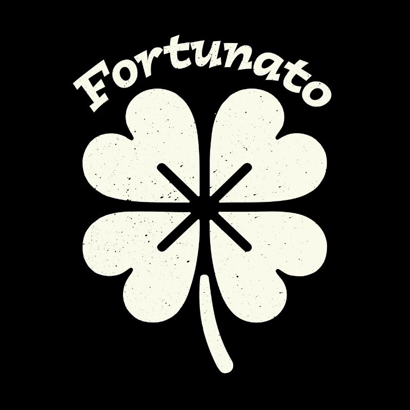 Fortunato Emblem Distressed Vierblatt