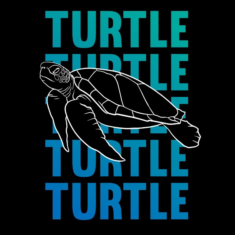 TURTLE Schattenbild Wortkunst Geschenk